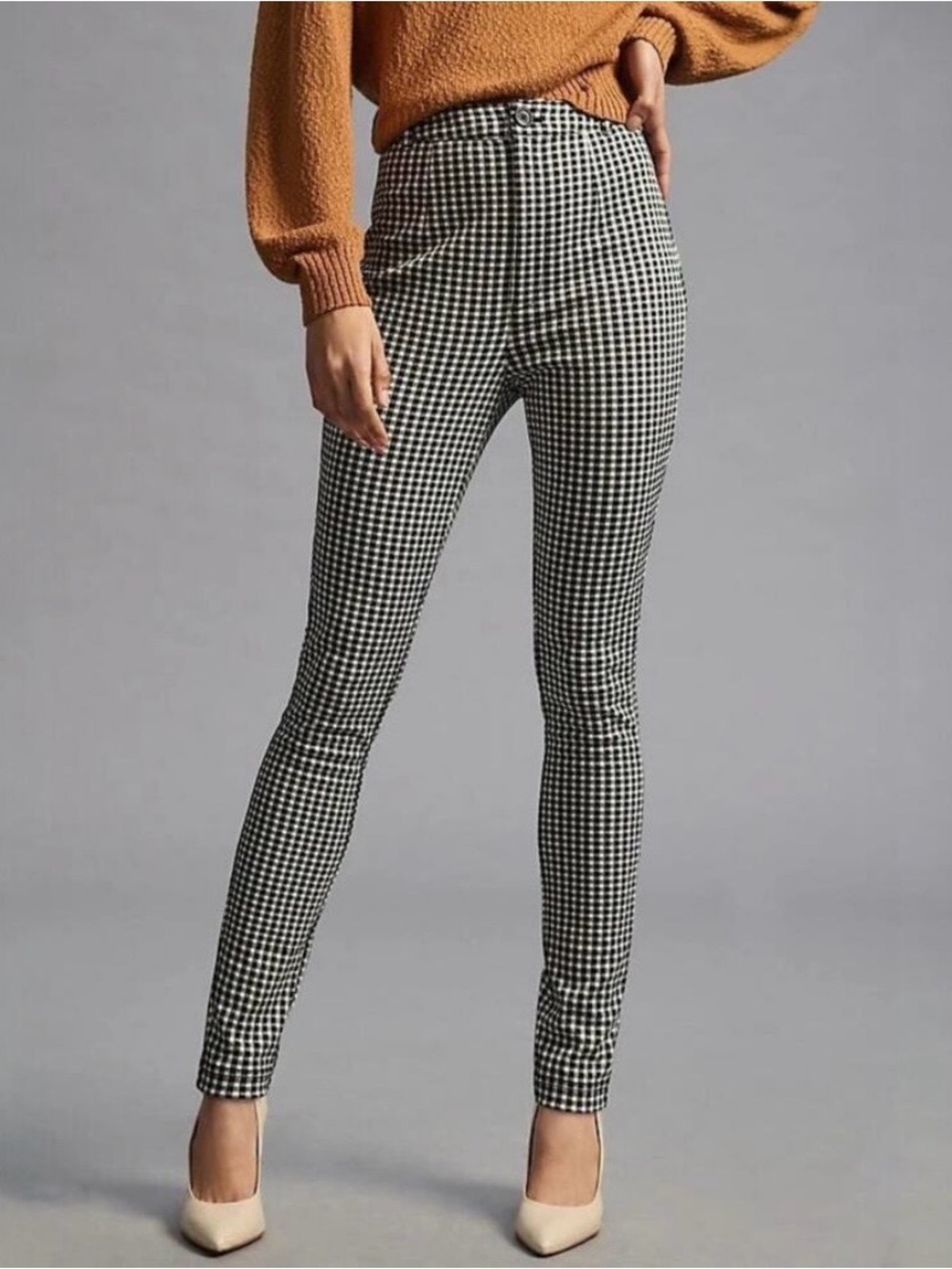 Maeve Helena Black & White Gingham Leggings